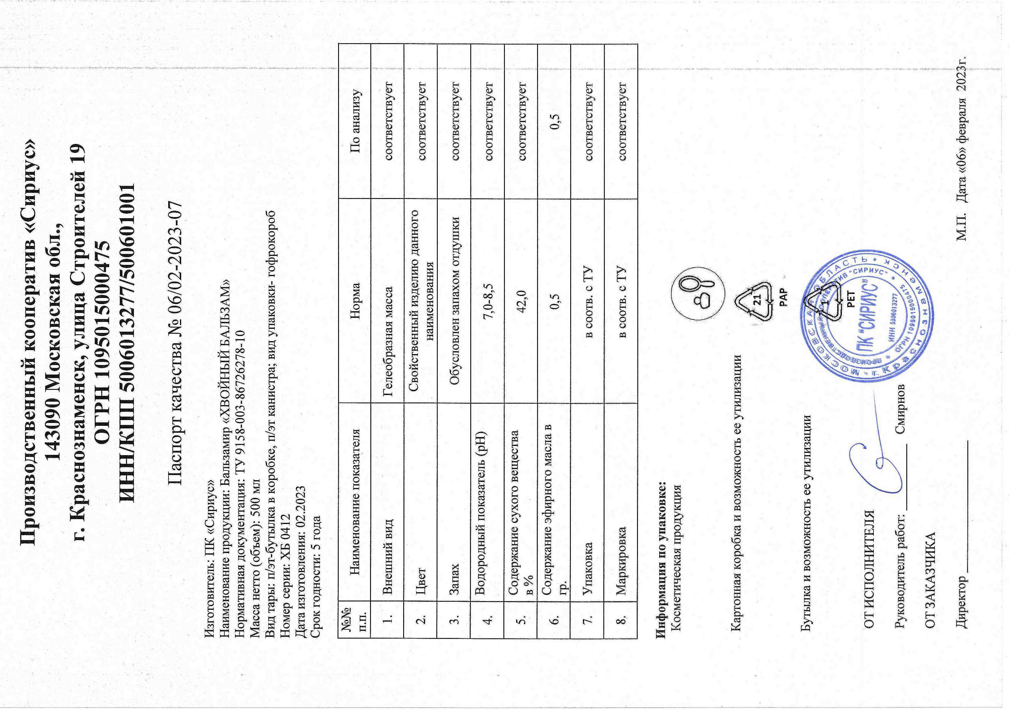 Паспорт №022023